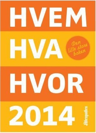 Hvem hva hvor 2014 Innbundet Pent brukt bok