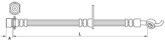 Bremseslange METZGER 4110986