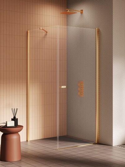 NEW SOLEO Dusjhjørne m/svingdør + fastvegg m/diagonal beslag NEW SOLEO Dusjhjørne m/svingdør + fastvegg m/diagonal beslag
