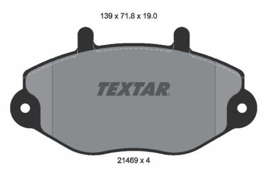 Bremseklosser TEXTAR 2146901