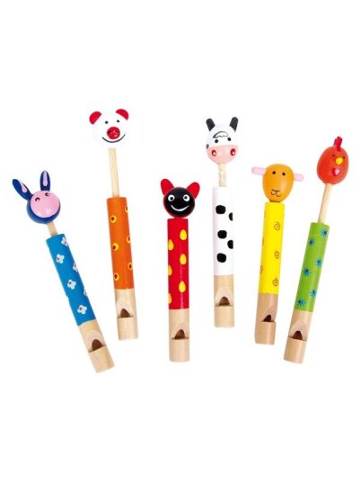 Small Foot Animal Whistle Set of 6 Small Foot Animal Whistle Set of 6