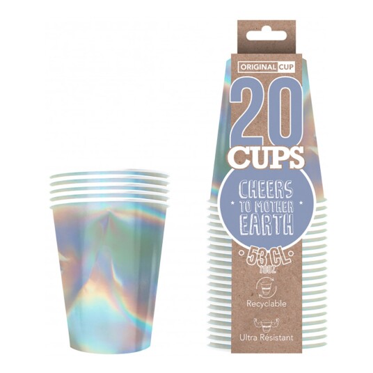 Original Cup Partykopper Papp Skimrende - 20-pakning