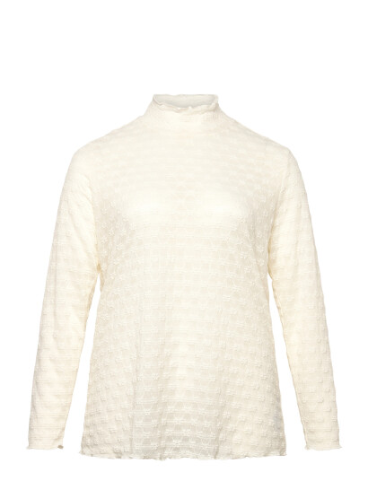 Kaffe Curve Kcbella T-Shirt - Cream - M