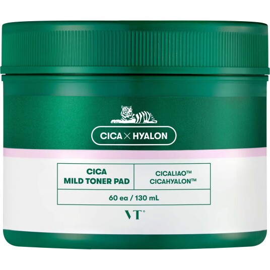 Vt Cosmetics Cica Mild Toner Pad 60 pcs/130 ml