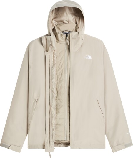 The North Face Men"s Carto Mono Triclimate 3 in 1 Hooded Jacket Stone Slab M