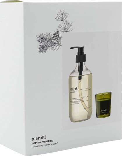 Meraki Gavesett med håndsåpe og håndkrem Winter Whisp/Winter Woods 490/60 ml Meraki Gavesett med håndsåpe og håndkrem Winter Whisp/Winter Woods 490/60 ml