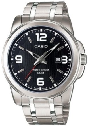 Casio Herreklokke MTP 1314D 1AVDF Classic Sort/Stål Ø45 mm