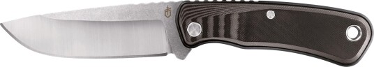 Gerber Downwind Jaktkniv - Drop Point, Sort h??ndtak