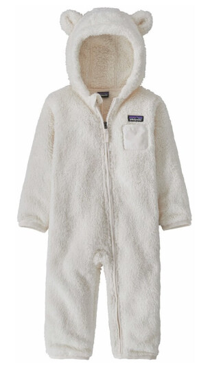 Patagonia Baby Furry Friends Bunting Brich White 3-6M Patagonia Baby Furry Friends Bunting Brich White 3-6M