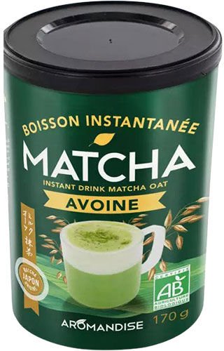 Aromandise Matcha Instant latté Havre Øko - 170 g Aromandise Matcha Instant latté Havre Øko - 170 g
