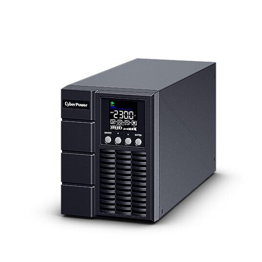 Cyberpower Smart App Online S Ols1000ea - Ups - Ac 230 V - 900 Watt - 1000 Va - Enkeltfase - Rs-232, Usb - Utgangskontakter: 3 - Aktiv Pfc - Svart