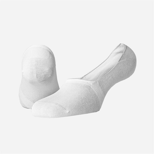 Panos Emporio 2pk Runar Cotton No-Showcut No-Show 100 White