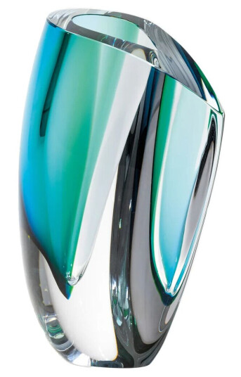 Kosta Boda Mirage vase 31 cm Grønn-blå