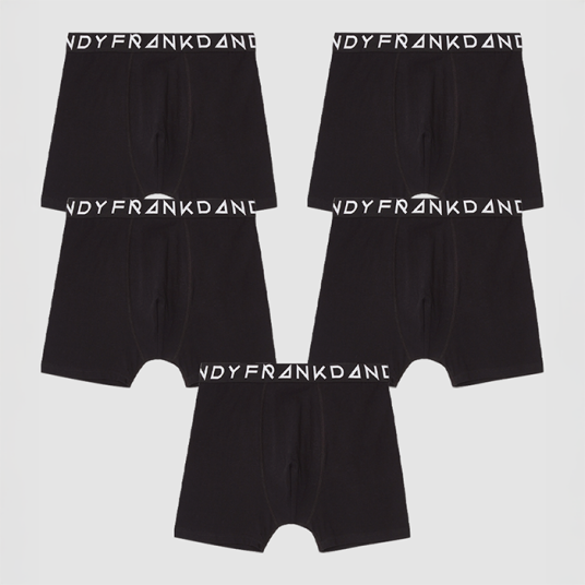 Frank Dandy Boxershorts 5 pack Svart Black L