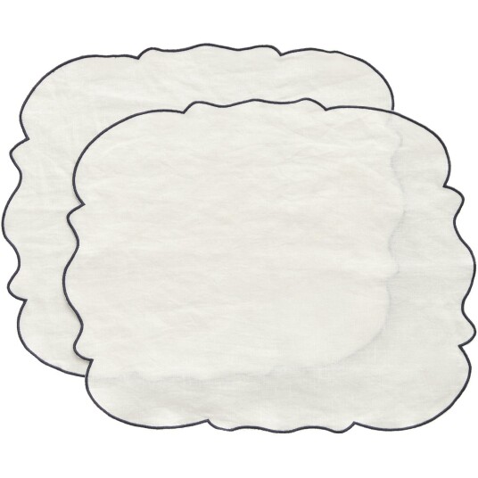 Decotique Gia Spisebrikke 35x45 cm 2 pk Hvit / Blå