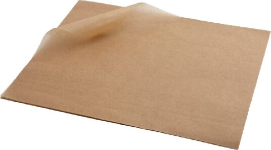 Genware Fettett papir brun 25 x 35cm 1000 stk