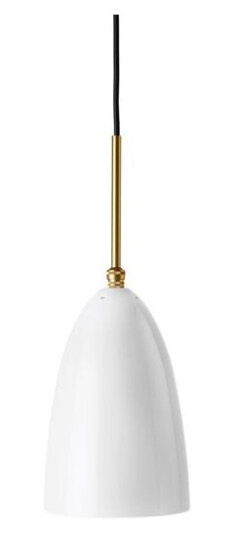GUBI Grossman Collection Taklampe Pendel Messing/Blank Alabaster Hvit GUBI Grossman Collection Taklampe Pendel Messing/Blank Alabaster Hvit