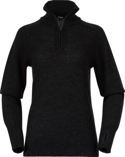 Bergans Women's Ulriken Light Merino Jumper XS Dark Shadow Grey
