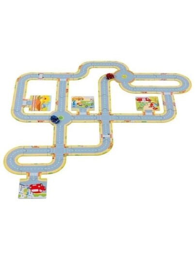 Goki Floor Puzzle Roads with 2 Vehicles 47pcs. Gulv