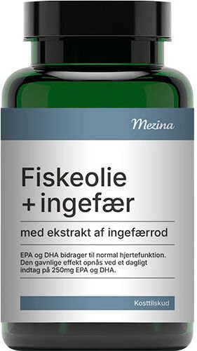 Mezina Fiskeolie med ekstrakt af Ingefærrod 90 KAP Mezina Fiskeolie med ekstrakt af Ingefærrod 90 KAP