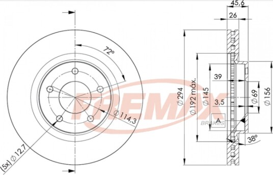 Bremseskive FREMAX BD-4644