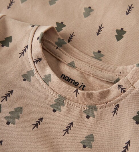Name It Body I/e NbmVroels Sesamtrær Name It 1 år (80) Langermet Body Armygrønn Beige Brun
