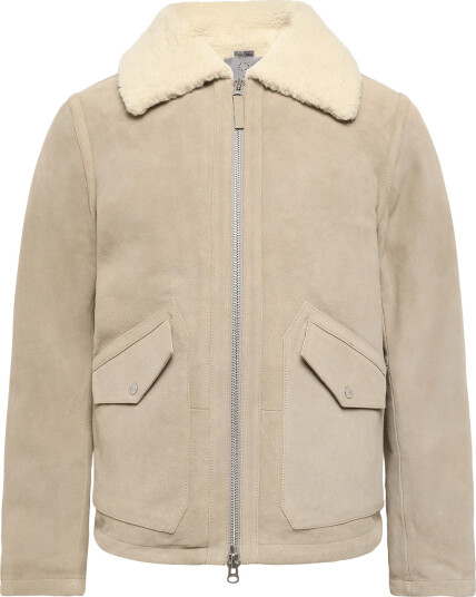 Human Scales Austin Suede Jacket Beige S Human Scales Austin Suede Jacket Beige S