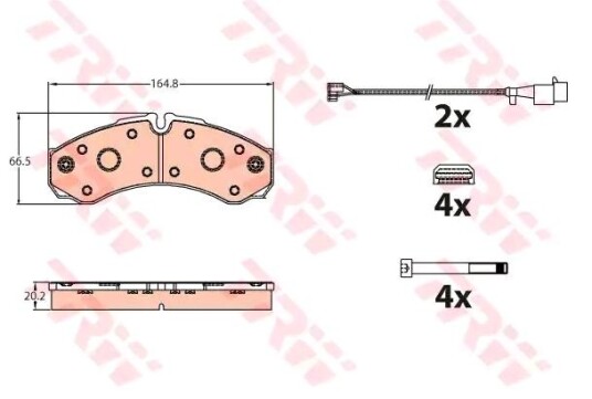 Bremseklosser TRW GDB2109