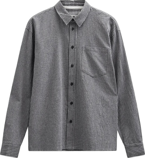 Anerkjendt Akotto Small Check Ls Shirt Grey XL
