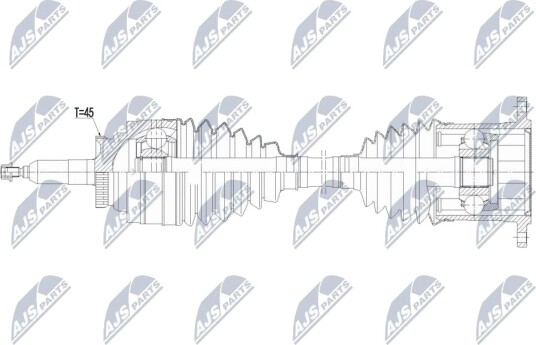 Drivaksel NTY NPW-FR-196