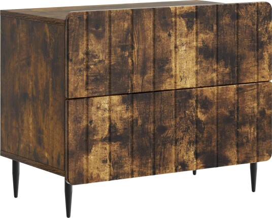  Nattbordskap Røkt Eik 62 x 34,5 x 49,5 cm Konstruert tre