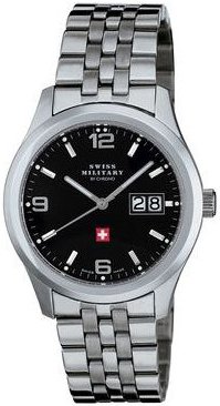 Swiss Military by Chrono Herreklokke 34004.01 Classic Sort/Stål Ø39 Swiss Military by Chrono Herreklokke 34004.01 Classic Sort/Stål Ø39