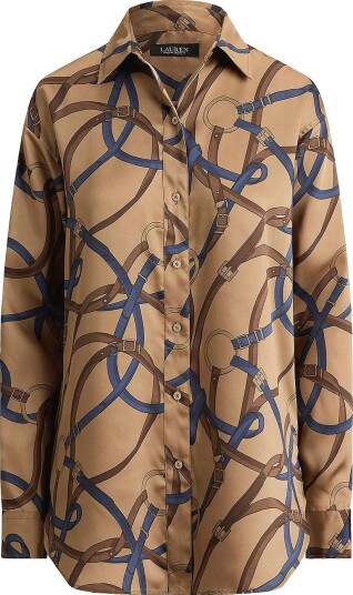 Lauren Ralph Lauren Skjorte Luxe Twill Wvn Shirt Beige