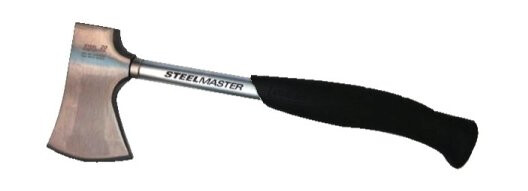 Stanley Stanley Steelmaster Beil, Karbon-Stahlkopf, Anti-Rutsch Griff, Klingenschutzhülle, 40Mm Länge, 1-51-030, Enkel Øks, Liten Øks, 1 Stykker, Stål, Svart, Rustfritt Stål, 4 Cm