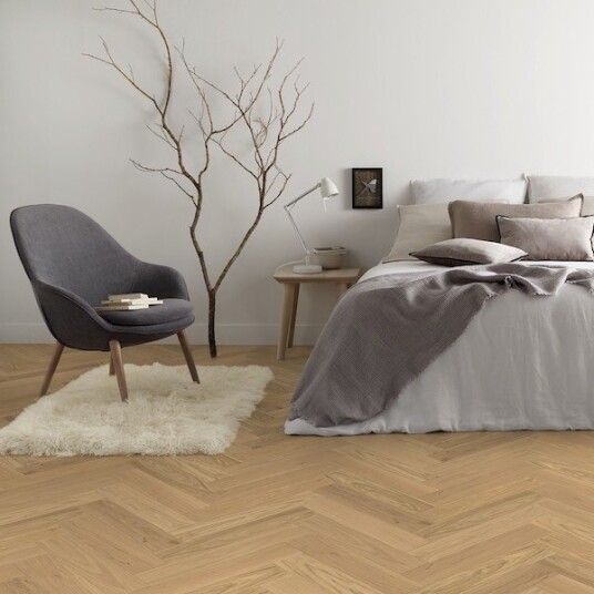 Fiskebensparkett Segno Eik Blonde Beige Fiskebensparkett Segno Eik Blonde Beige