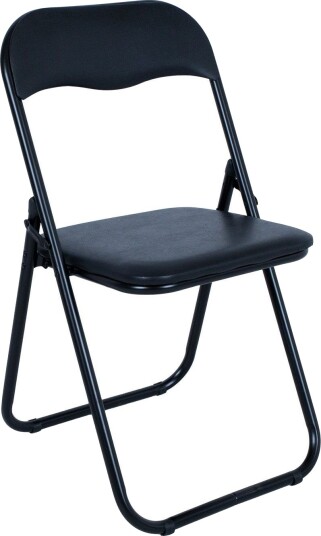 Sammenleggbar stol HOME4YOU Caterina svart/PVC - Svart