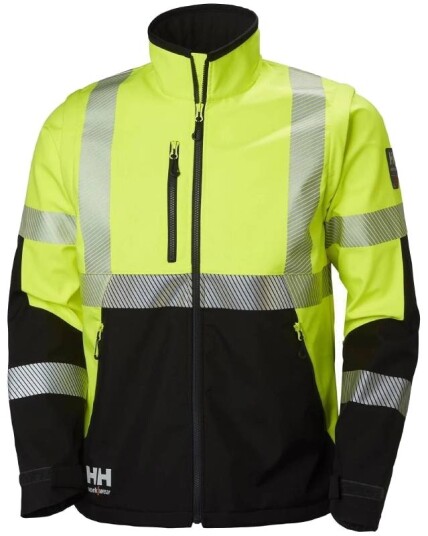 Helly Hansen Workwear Softshelljakke ICU 74272-369 Varsel, Gul/Svart 3XL