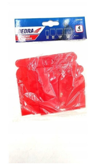 Dedra Szpachle Malarskie Plast Cpl 4Szt