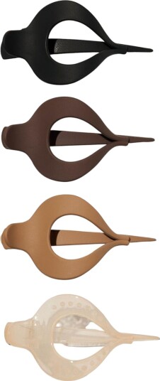 Small Flat Droplet Claw Hair Clip 4 pack Small Flat Droplet Claw Hair Clip 4 pack