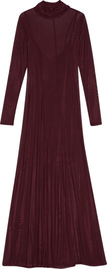 REMAIN Birger Christensen Maxi Mesh Dress Burgundy 36 REMAIN Birger Christensen Maxi Mesh Dress Burgundy 36