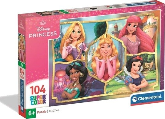 Clementoni Puzzle Disney Princess 2 104 pieces 2D Puslespill