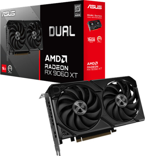 ASUS Dual Radeon RX 9060 XT Grafikkort 16GB GDDR6 PCI Express 5.0