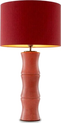 Bonny bordlampe korallrød