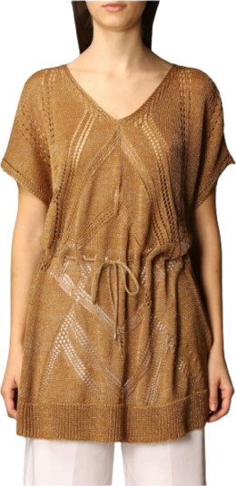 Twinset Dame Topper Brun S,