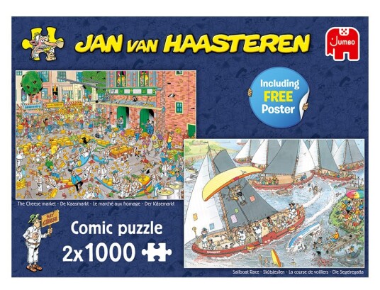 Jan Van Haasteren Puslespill Dutch Traditions 2x1000 brikker Jumbo