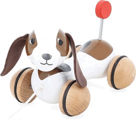 Vilac Pull-Along - Dog - Sot-Six - WHITE - One Size