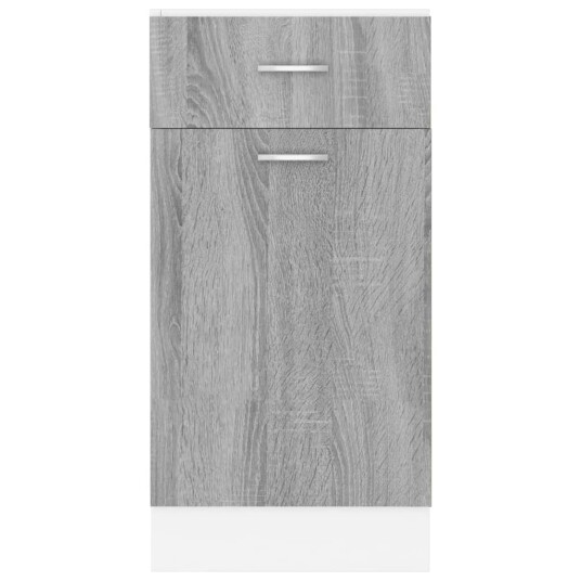 vidaXL Underskap med skuff gr? sonoma 40x46x81,5 cm konstruert tre