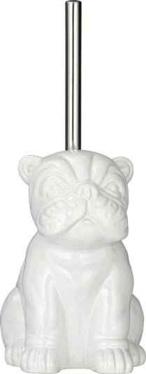Wenko 24148100 Toalettbørste Og Holder Kromfarget Hvit Keramisk 120 Mm 155 Mm 195 Mm