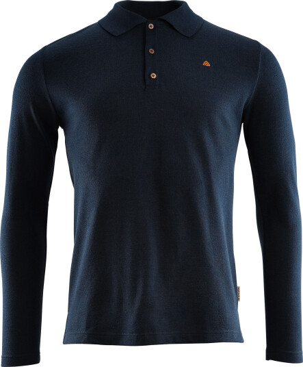 Aclima Men's LeisureWool Pique Shirt Long Sleeve Navy Blazer XS, Navy Blazer