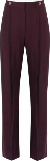 Elisabetta Franchi Dame Bukser Rød S,